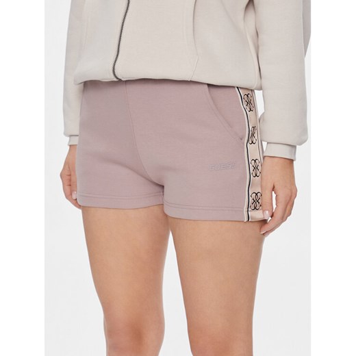 Guess Szorty sportowe Britney V3GD13 KB3P2 Beżowy Loose Fit ze sklepu MODIVO w kategorii Szorty - zdjęcie 182681668