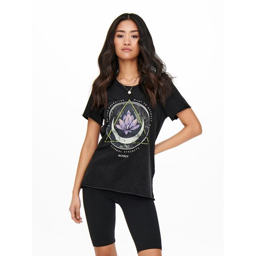 ONLY T-Shirt 15215721 Czarny Regular Fit ze sklepu MODIVO w kategorii Bluzki damskie - zdjęcie 182681709