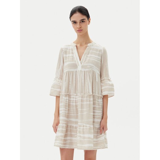 Vero Moda Sukienka letnia Dicthe 10225127 Beżowy Loose Fit ze sklepu MODIVO w kategorii Sukienki - zdjęcie 182681715