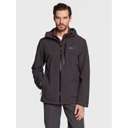 Jack Wolfskin Kurtka przejściowa Go Hike 1114051 Czarny Regular Fit ze sklepu MODIVO w kategorii Kurtki męskie - zdjęcie 182681728