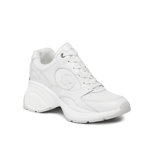 MICHAEL Michael Kors Sneakersy Zuma Trainer 43H3ZUFS2L Biały ze sklepu MODIVO w kategorii Buty sportowe damskie - zdjęcie 182681736