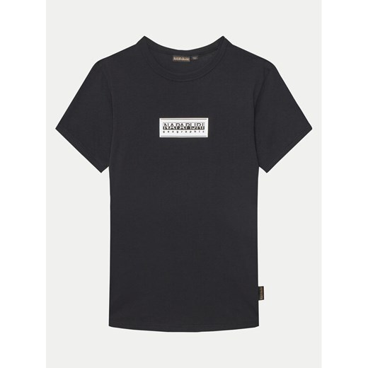 Napapijri T-Shirt Chamois NP0A4ILE D Czarny Regular Fit ze sklepu MODIVO w kategorii T-shirty chłopięce - zdjęcie 182681849
