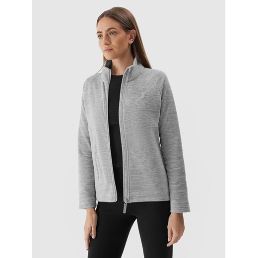 4F Polar 4FAW23TFLEF146 Szary Regular Fit ze sklepu MODIVO w kategorii Bluzy damskie - zdjęcie 182681865