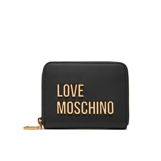 LOVE MOSCHINO Mały Portfel Damski JC5613PP1MKD0000 Czarny ze sklepu MODIVO w kategorii Portfele damskie - zdjęcie 182681918