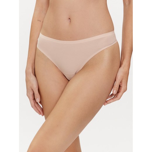 Chantelle Stringi Soft Stretch C11GG0 Beżowy ze sklepu MODIVO w kategorii Majtki damskie - zdjęcie 182681948