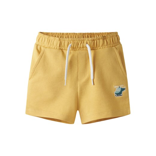 NAME IT Szorty sportowe Fritzo 13238144 Żółty Regular Fit ze sklepu MODIVO w kategorii Spodenki chłopięce - zdjęcie 182681986