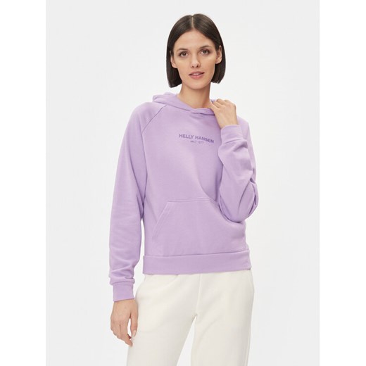 Helly Hansen Bluza Core 54033 Fioletowy Regular Fit ze sklepu MODIVO w kategorii Bluzy damskie - zdjęcie 182682098