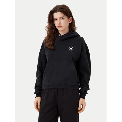 Converse Bluza 10027065-A03 Czarny Oversize ze sklepu MODIVO w kategorii Bluzy damskie - zdjęcie 182682138