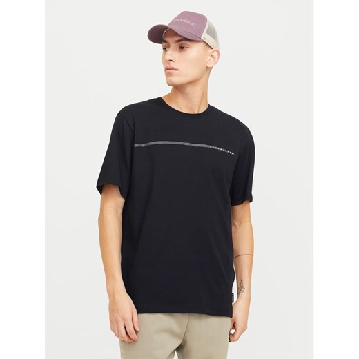 Jack&Jones T-Shirt Fusion 12273120 Czarny Regular Fit ze sklepu MODIVO w kategorii T-shirty męskie - zdjęcie 182682147