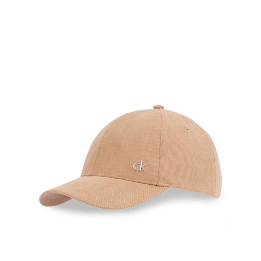 Calvin Klein Czapka z daszkiem Corduroy Cotton Cap K60K612894 Brązowy ze sklepu MODIVO w kategorii Czapki z daszkiem damskie - zdjęcie 182682159