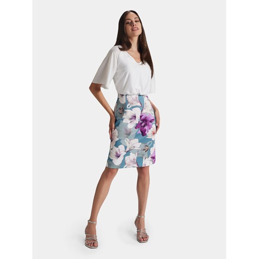 Swing Sukienka koktajlowa 5AG09300 Kolorowy Slim Fit ze sklepu MODIVO w kategorii Sukienki - zdjęcie 182682198