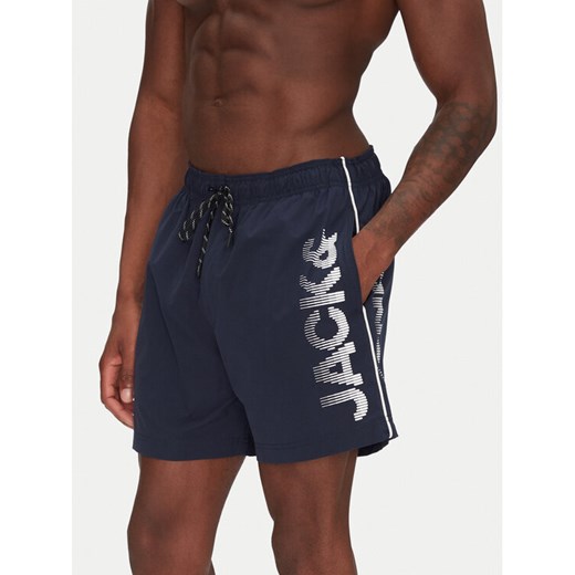 Jack&Jones Szorty kąpielowe Maui 12275129 Granatowy Regular Fit ze sklepu MODIVO w kategorii Kąpielówki - zdjęcie 182682298