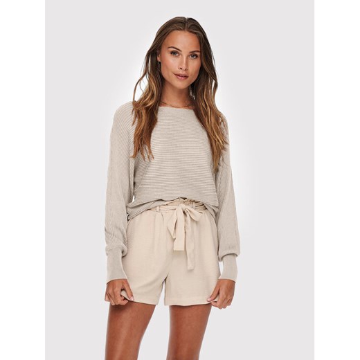 ONLY Sweter Adaline 15226298 Beżowy Relaxed Fit ze sklepu MODIVO w kategorii Swetry damskie - zdjęcie 182682329