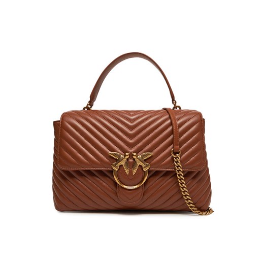 PINKO Torebka Love Lady Puff Big Cl 100042 A0GK L84Q Brązowy ze sklepu MODIVO w kategorii Torebki damskie - zdjęcie 182682338