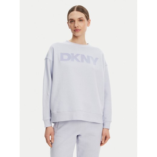 DKNY Bluza DP5T1140 Błękitny Regular Fit ze sklepu MODIVO w kategorii Bluzy damskie - zdjęcie 182682339