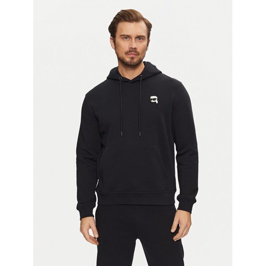 KARL LAGERFELD Bluza 705711 551900 Granatowy Regular Fit ze sklepu MODIVO w kategorii Bluzy męskie - zdjęcie 182682366