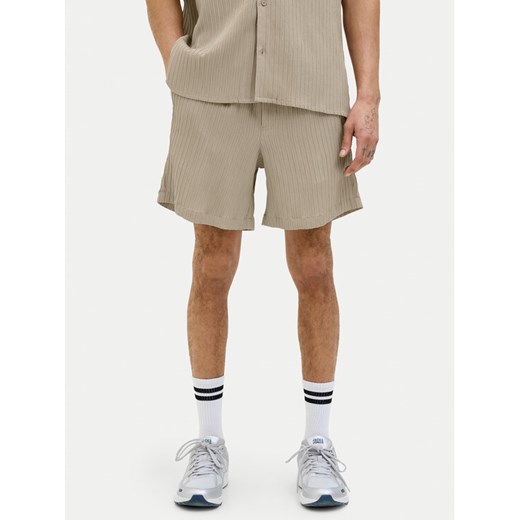 Jack&Jones Szorty materiałowe Jaiden 12269672 Beżowy Relaxed Fit ze sklepu MODIVO w kategorii Spodenki męskie - zdjęcie 182682436
