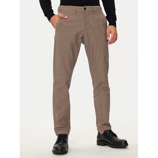Selected Homme Chinosy 16092753 Beżowy Slim Fit ze sklepu MODIVO w kategorii Spodnie męskie - zdjęcie 182682489