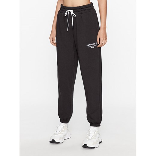 Puma Spodnie dresowe Puma Team 621442 Czarny Regular Fit ze sklepu MODIVO w kategorii Spodnie damskie - zdjęcie 182682496