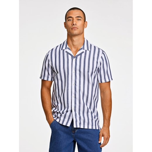 Lindbergh Koszula 30-203321 Granatowy Relaxed Fit ze sklepu MODIVO w kategorii Koszule męskie - zdjęcie 182682498