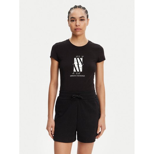 Armani Exchange T-Shirt XW000511 AF11929 UC001 Czarny Slim Fit ze sklepu MODIVO w kategorii Bluzki damskie - zdjęcie 182682499