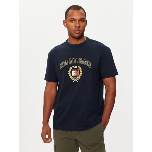 Tommy Jeans T-Shirt DM0DM19690 Granatowy Regular Fit Tommy Jeans M MODIVO