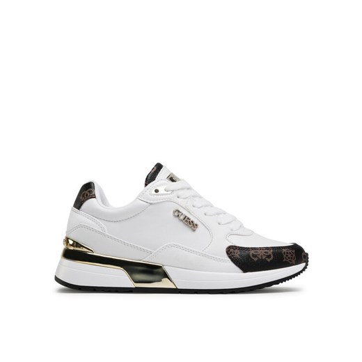 Guess Sneakersy Moxea FL5MOX FAL12 Biały ze sklepu MODIVO w kategorii Buty sportowe damskie - zdjęcie 182682625