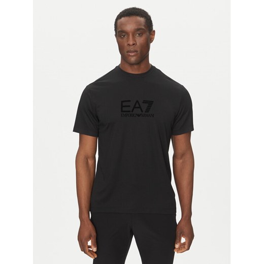 EA7 Emporio Armani T-Shirt 7M000092 AF13870 UC001 Czarny Regular Fit ze sklepu MODIVO w kategorii T-shirty męskie - zdjęcie 182682626