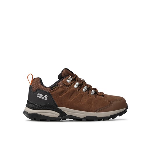 Jack Wolfskin Trekkingi Refugio Texapore Low W 4050821 Brązowy ze sklepu MODIVO w kategorii Buty trekkingowe damskie - zdjęcie 182682646
