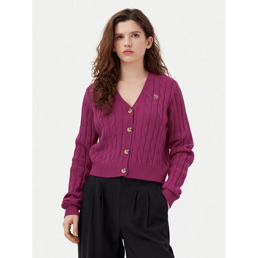 U.S. Polo Assn. Kardigan WUP1238 Różowy Regular Fit ze sklepu MODIVO w kategorii Swetry damskie - zdjęcie 182682648