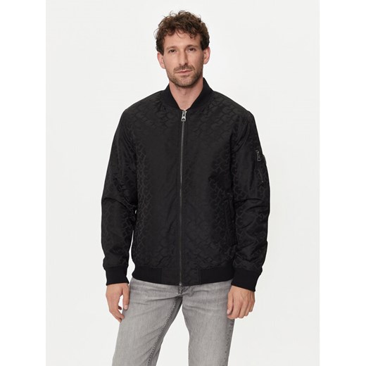 Guess Kurtka bomber M4YL02 WG9L2 Czarny Classic Fit ze sklepu MODIVO w kategorii Kurtki męskie - zdjęcie 182682668