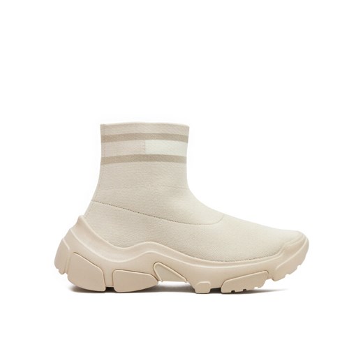Tommy Jeans Sneakersy Tjw Sock Boot EN0EN02446 Beżowy Tommy Jeans 39 MODIVO