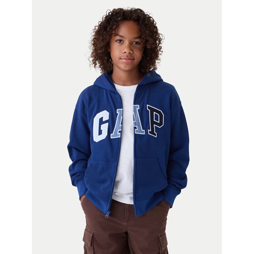 Gap Bluza 542315-00 Niebieski Relaxed Fit ze sklepu MODIVO w kategorii Bluzy chłopięce - zdjęcie 182682678