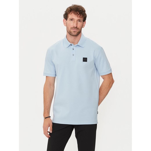 Boss Polo Parlay 143 50515596 Błękitny Regular Fit ze sklepu MODIVO w kategorii T-shirty męskie - zdjęcie 182682679