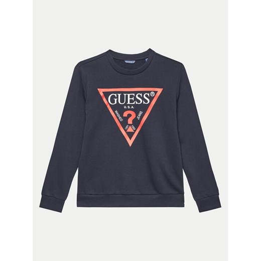 Guess Bluza L73Q09 KAUG0 Granatowy Regular Fit ze sklepu MODIVO w kategorii Bluzy chłopięce - zdjęcie 182682698