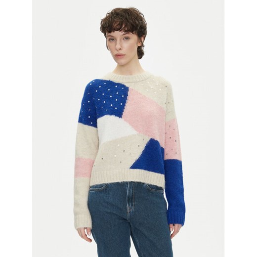 Pepe Jeans Sweter Nora PL702238 Kolorowy Loose Fit ze sklepu MODIVO w kategorii Swetry damskie - zdjęcie 182682768