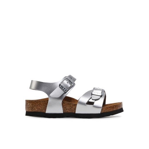 Birkenstock Sandały Rio Kids 1019201 Srebrny ze sklepu MODIVO w kategorii Sandały dziecięce - zdjęcie 182682787