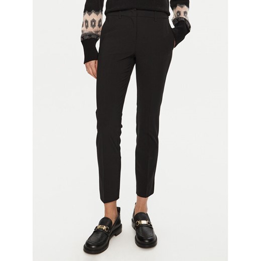Marella Spodnie materiałowe Gerona 2423136052 Czarny Straight Fit ze sklepu MODIVO w kategorii Spodnie damskie - zdjęcie 182682838