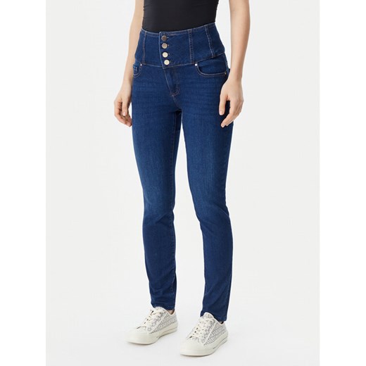 Guess Jeansy W5RA1F D5L91 Granatowy Straight Leg ze sklepu MODIVO w kategorii Jeansy damskie - zdjęcie 182682858