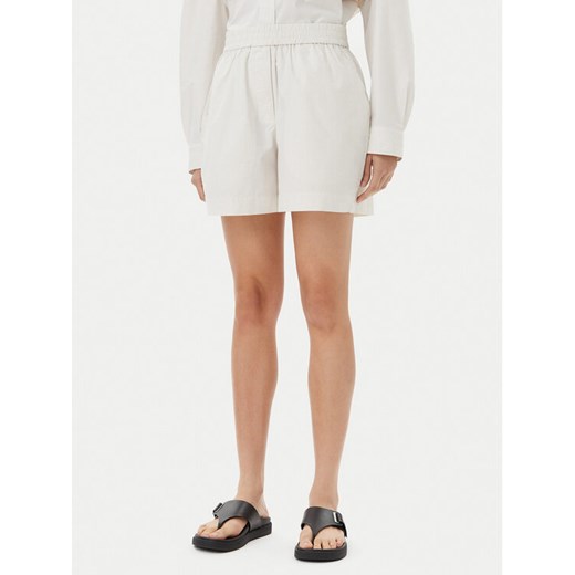 Herskind Szorty materiałowe Alma 5564172 Écru Relaxed Fit ze sklepu MODIVO w kategorii Szorty - zdjęcie 182682875