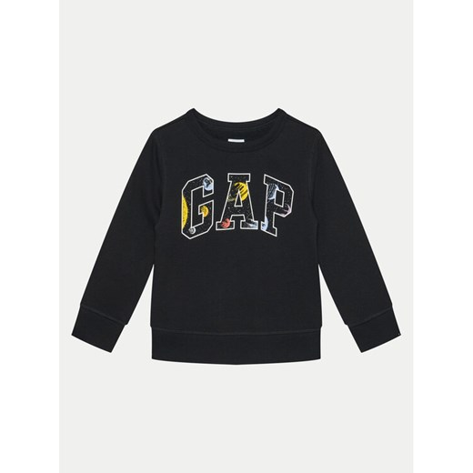 Gap Bluza 531000-05 Czarny Regular Fit ze sklepu MODIVO w kategorii Bluzy chłopięce - zdjęcie 182682956