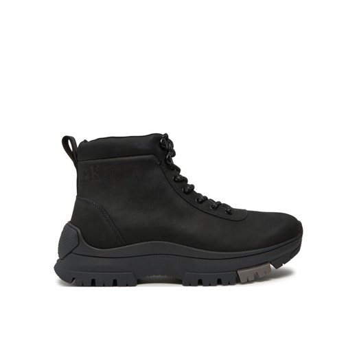 Calvin Klein Jeans Trapery Hybrid Wp Boot Laceup Rebellious YM0YM01077 Czarny ze sklepu MODIVO w kategorii Buty zimowe męskie - zdjęcie 182682965