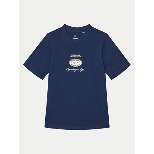 Jack&Jones Junior T-Shirt 12274895 Granatowy Relaxed Fit ze sklepu MODIVO w kategorii T-shirty chłopięce - zdjęcie 182683016