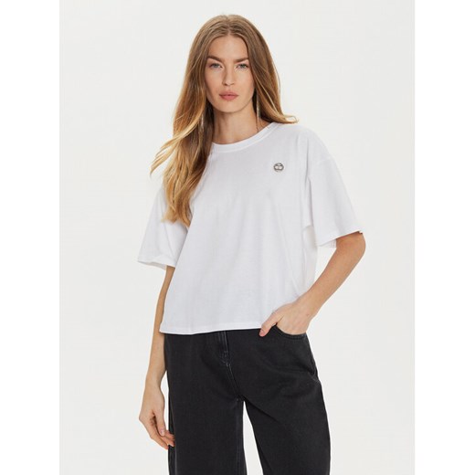 TWINSET T-Shirt 242TP2521 Biały Loose Fit ze sklepu MODIVO w kategorii Bluzki damskie - zdjęcie 182683019