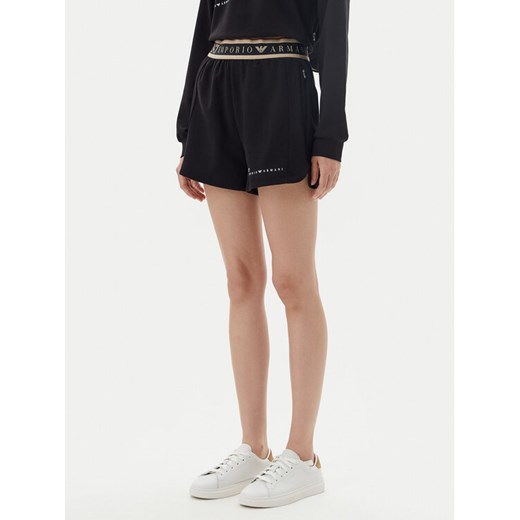 EA7 Emporio Armani Szorty sportowe 7W000280 AF12501 UC001 Czarny Regular Fit ze sklepu MODIVO w kategorii Szorty - zdjęcie 182683028