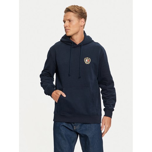 Tommy Jeans Bluza Flag DM0DM19762 Granatowy Regular Fit ze sklepu MODIVO w kategorii Bluzy męskie - zdjęcie 182683056
