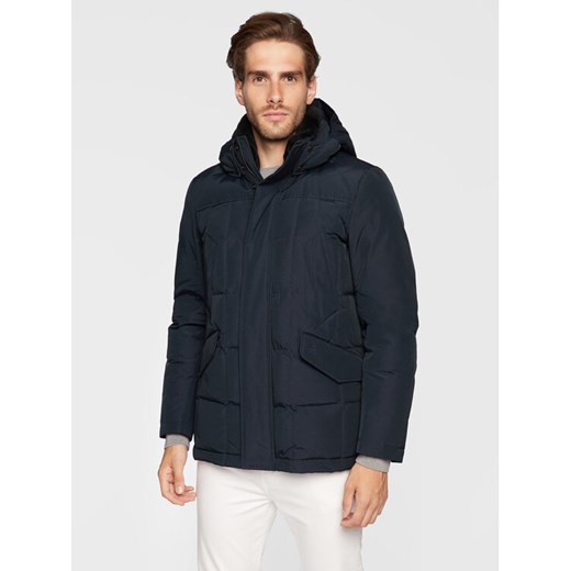 Woolrich Kurtka puchowa Blizzard Field CFWOOU0621MRUT0001 Granatowy Regular Fit ze sklepu MODIVO w kategorii Kurtki męskie - zdjęcie 182683079