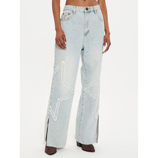 One Teaspoon Jeansy 26438 Niebieski Straight Leg ze sklepu MODIVO w kategorii Jeansy damskie - zdjęcie 182683118