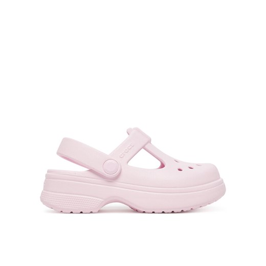 Crocs Sandały Classic Mary Jane Clog K 210615 Różowy ze sklepu MODIVO w kategorii Sandały dziecięce - zdjęcie 182683225