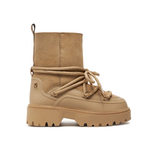 Tommy Hilfiger Śniegowce FW0FW08085 Beżowy ze sklepu MODIVO w kategorii Śniegowce damskie - zdjęcie 182683348